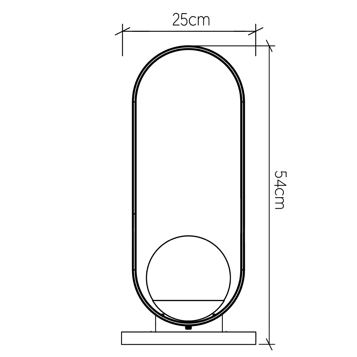 Дизайнерская настольная лампа Sfera, стиль:  8