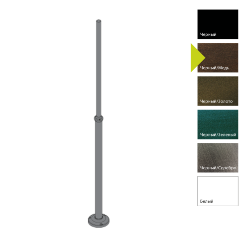 картинка Фонарный столб Norlys, АКСЕССУАРЫ BC (Черный/Медь) магазин Одежда+ являющийся официальным дистрибьютором в России  картинка Фонарный столб Norlys, АКСЕССУАРЫ BC (Черный/Медь) от магазина Одежда+