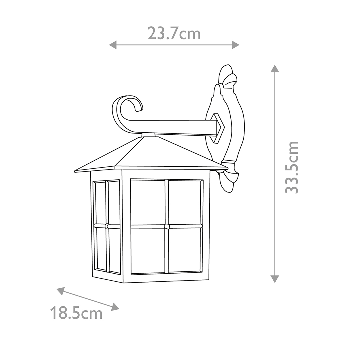 картинка Настенный фонарь Elstead Exterior, Арт. BL18-BLACK от магазина Одежда+ 4