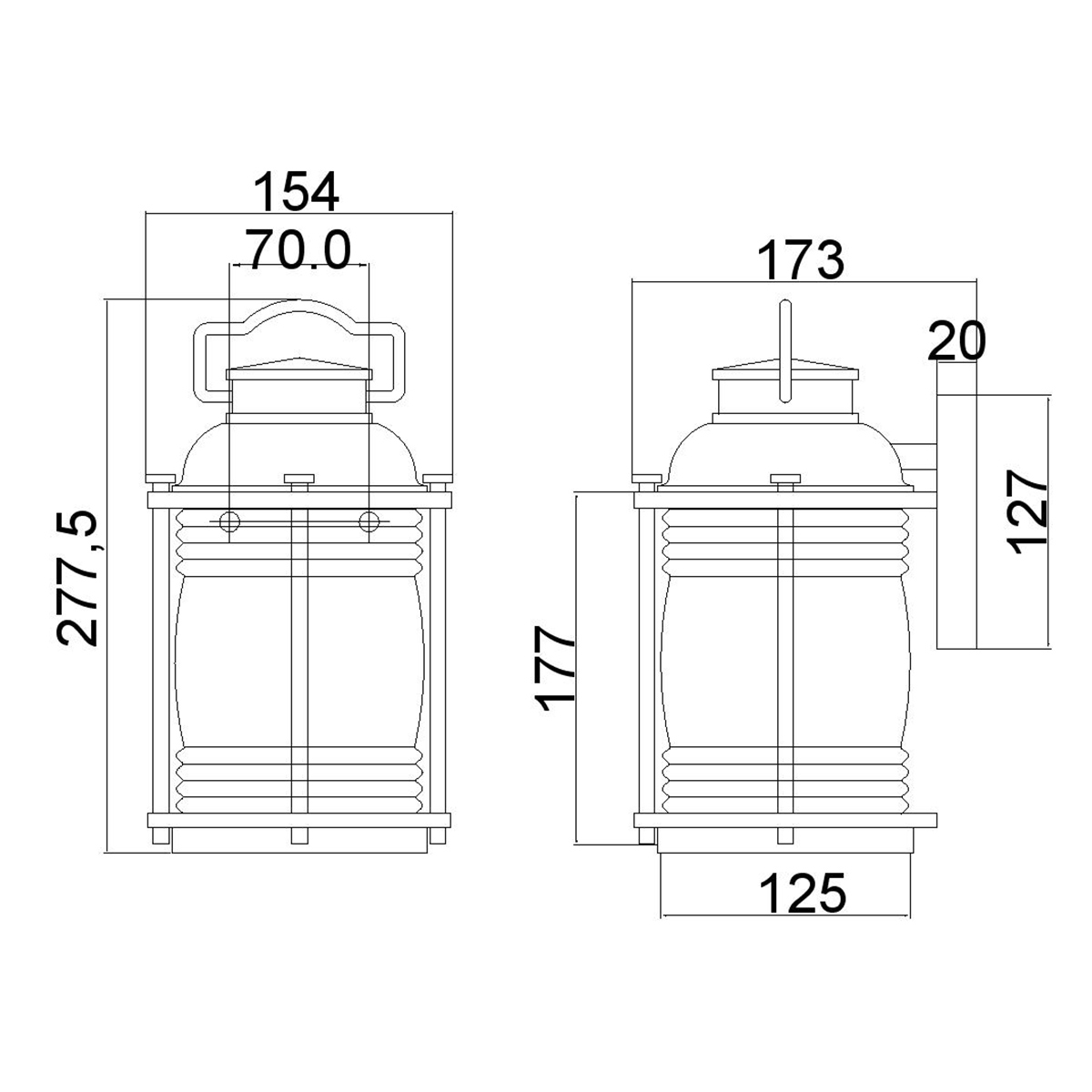 картинка Настенный фонарь Kichler, Арт. KL-ASHLANDBAY2-S-BU от магазина Одежда+ 7