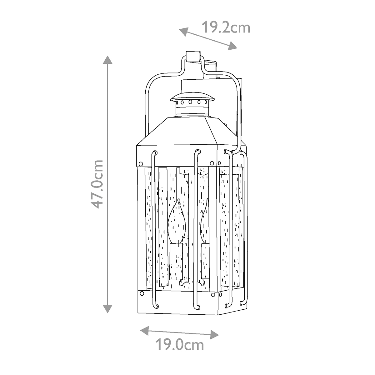 картинка Настенный фонарь Hinkley, Арт. HK-FITZGERALD2-M от магазина Одежда+ 5