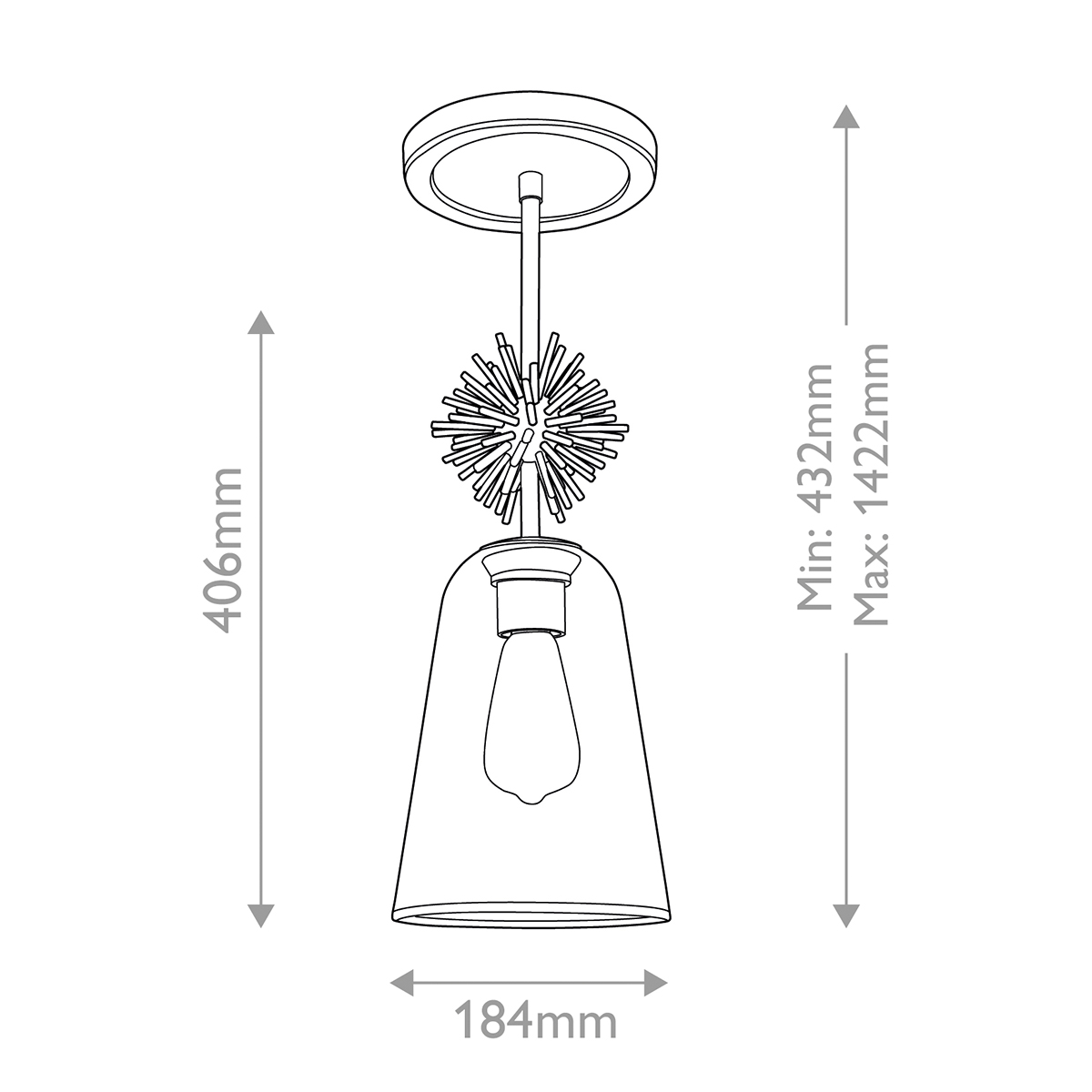 Дизайнерский подвесной светильник Staring, стиль: современный 10