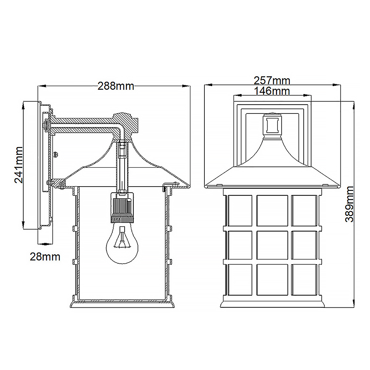 картинка Настенный фонарь Hinkley, Арт. HK-FREEPORT2-L-TWH от магазина Одежда+ 6