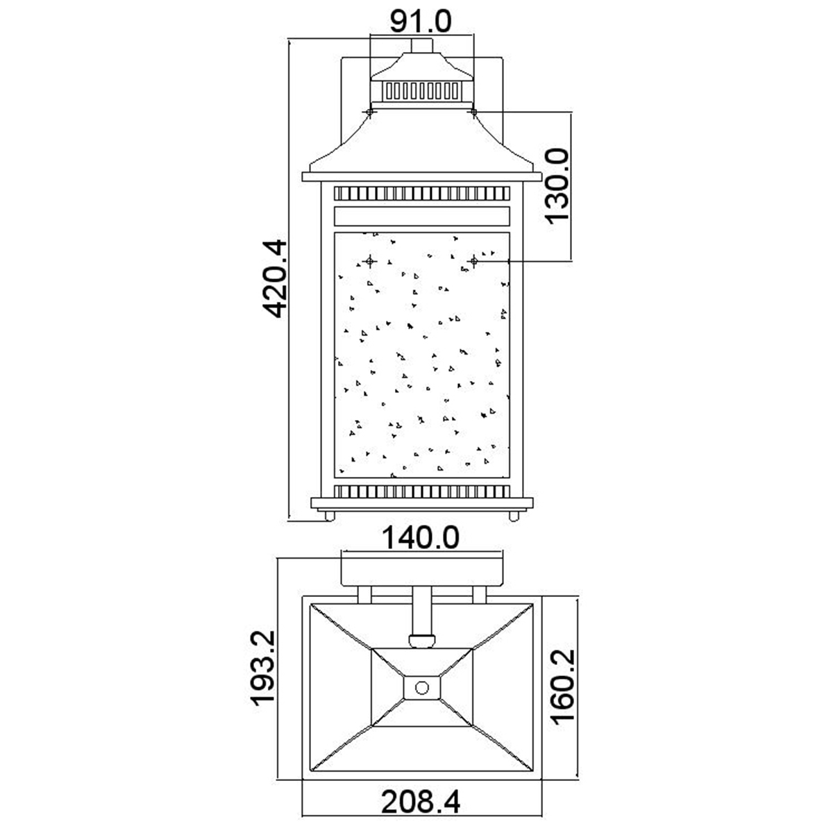 картинка Настенный фонарь QZ-LIVINGSTON2-L Quoizel, арт. QZ-LIVINGSTON2-L от магазина Одежда+ 4