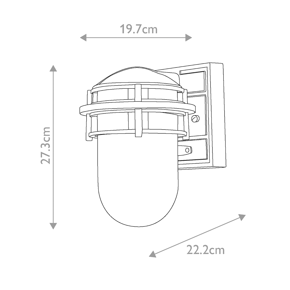 картинка Настенный фонарь Hinkely Lighting, Арт. HK-REEF-SM-VZ от магазина Одежда+ 6