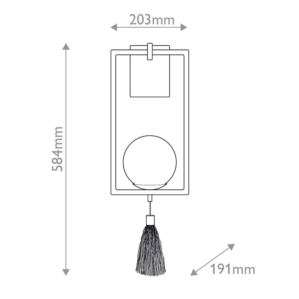 Дизайнерское бра Trapeze, стиль:  7