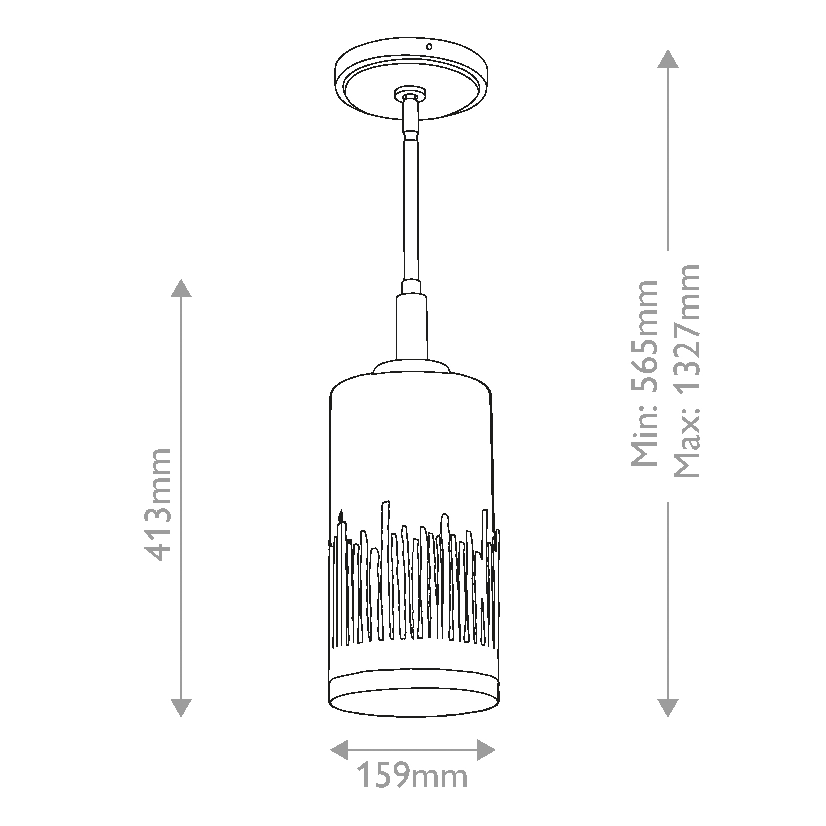 Дизайнерский подвесной светильник Sawgrass, стиль:  7