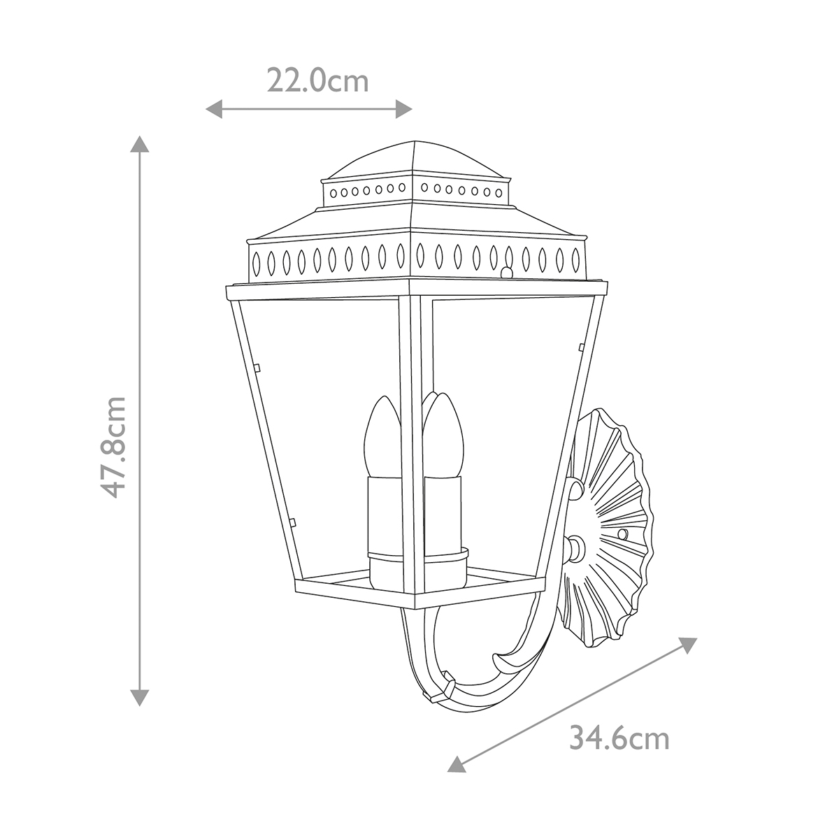 картинка Настенный фонарь Elstead Exterior, Арт. MANSION-HOUSE-WB1-BR от магазина Одежда+ 6