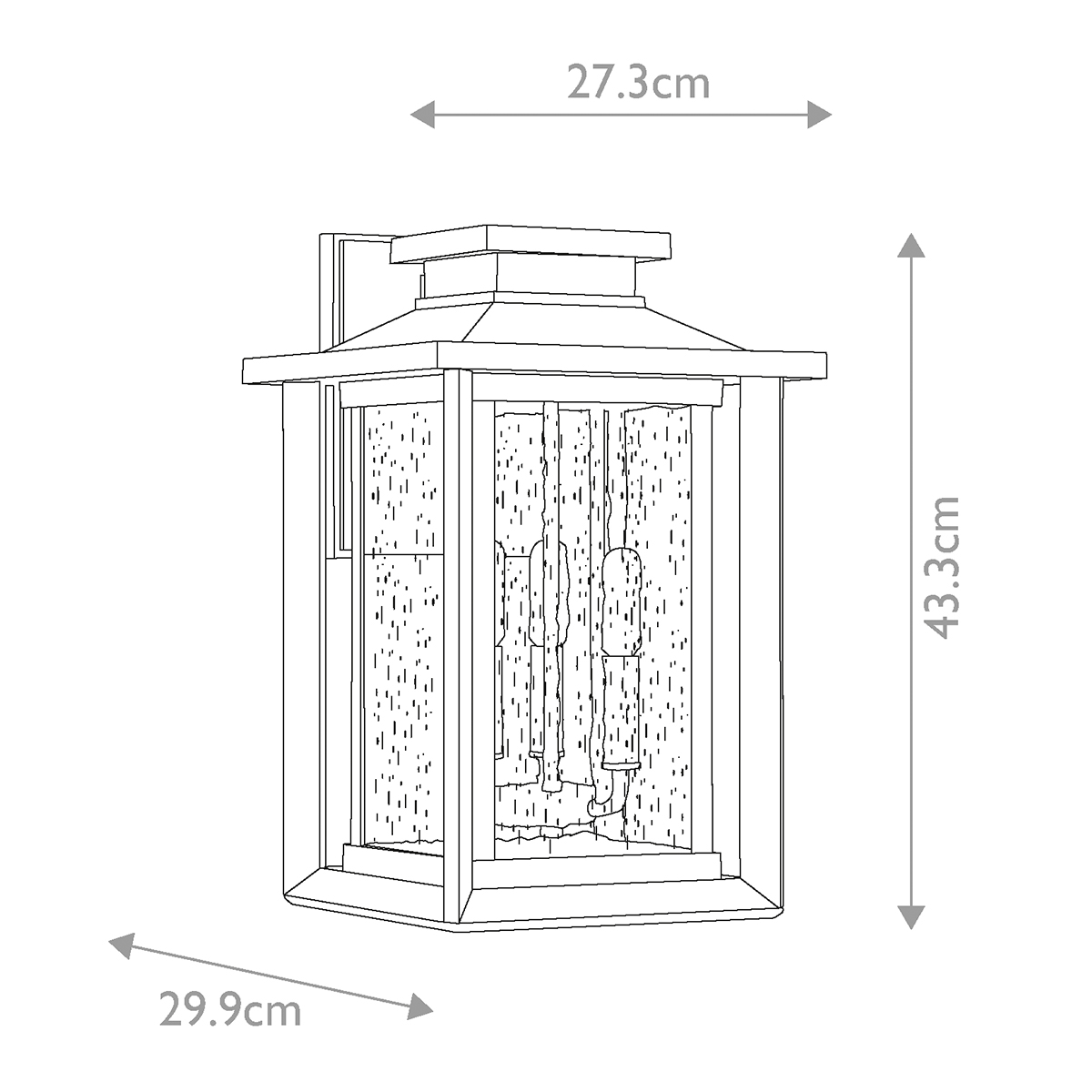 картинка Настенный фонарь Quoizel, Арт. QZ-WAKEFIELD-L-TBK от магазина Одежда+ 6