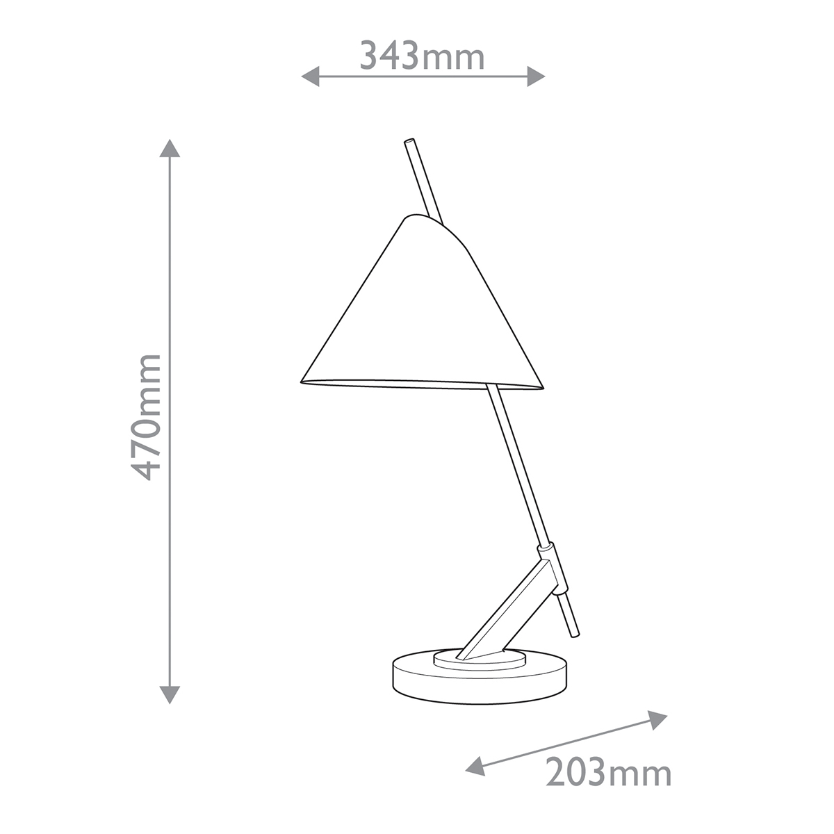 Дизайнерская настольная лампа Jenkins, стиль:  7