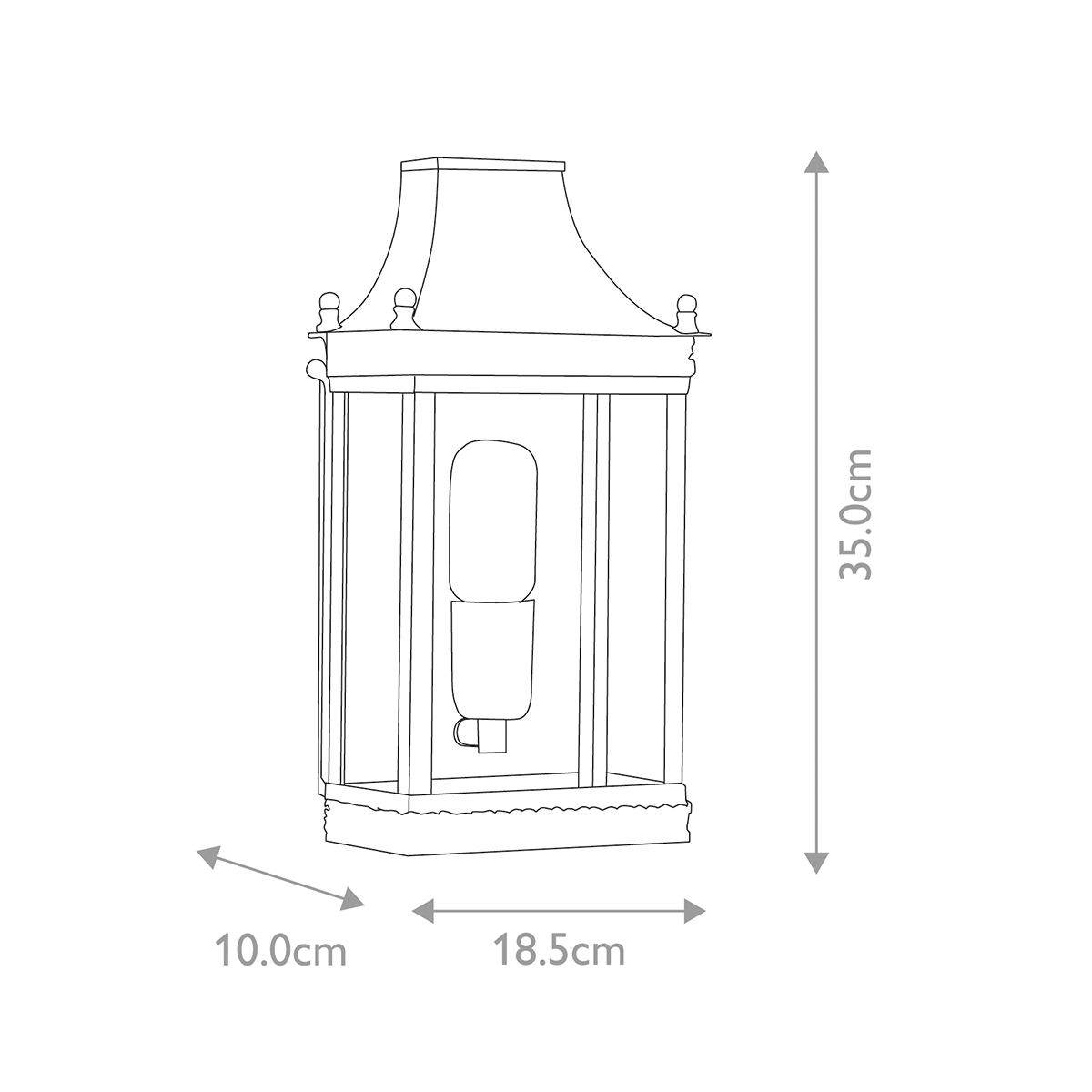 картинка Настенный фонарь Elstead Exterior, Арт. REGENTS-PARK-V от магазина Одежда+ 5