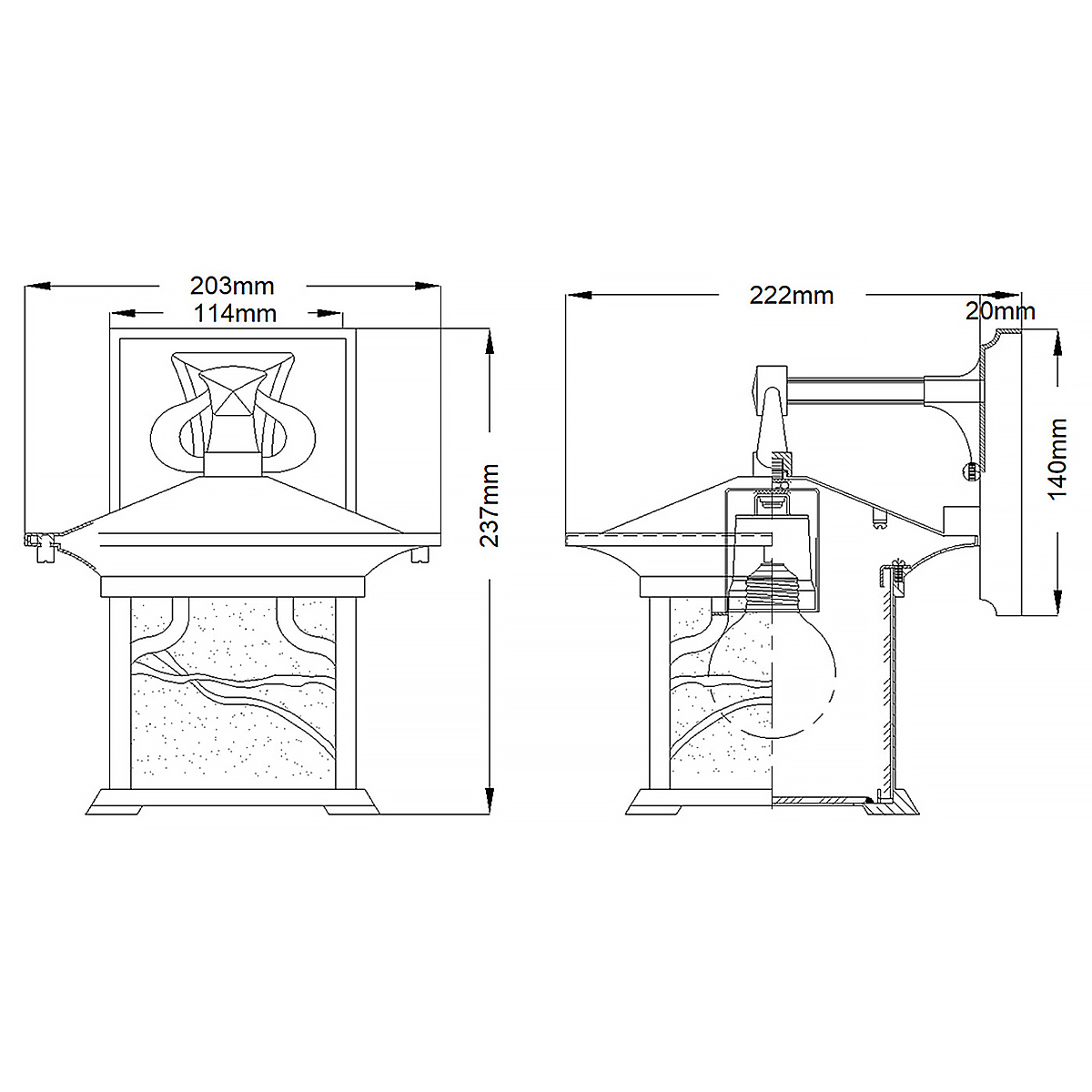 картинка Настенный фонарь Kichler, Арт. QN-MORRIS-M от магазина Одежда+ 8