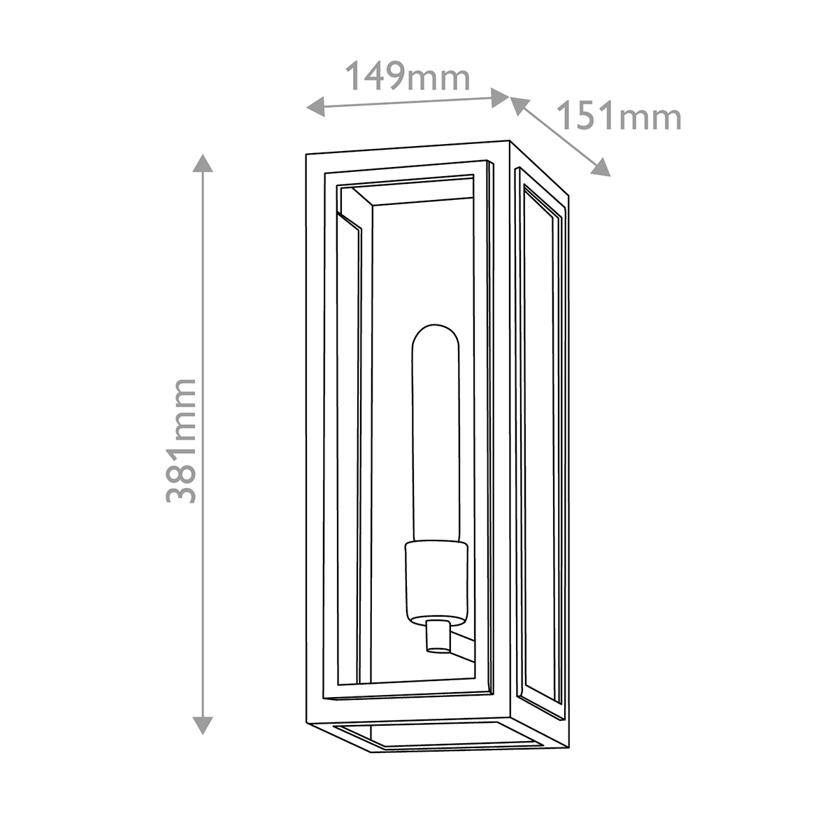 картинка Настенный фонарь Hinkley, Арт. QN-SHAW-1M-BK от магазина Одежда+ 7