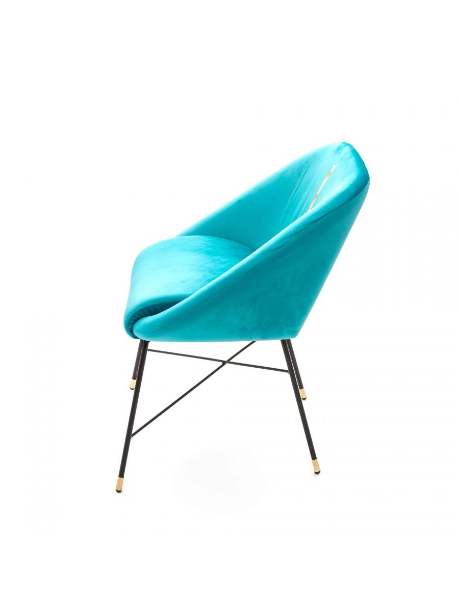 Дизайнерский стул Toiletpaper Furniture голубой 4