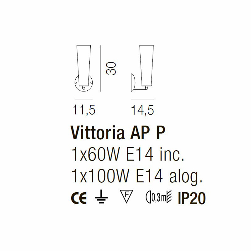 Дизайнерское бра VITTORIA, стиль:  3
