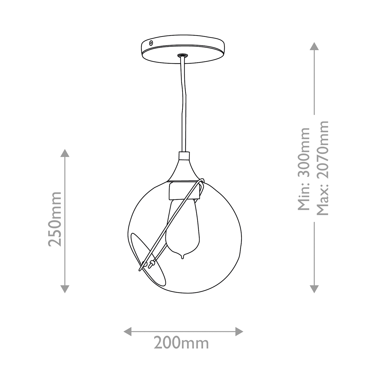 Дизайнерский подвесной светильник Skye, стиль:  4