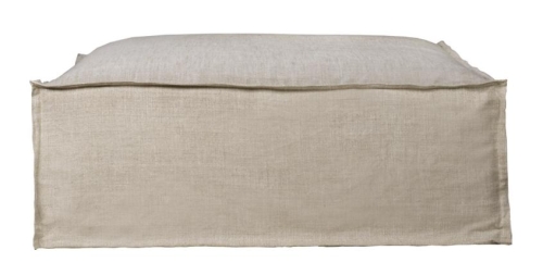 Белый пуф Sabena Gramercy Home, размеры: 128x128x50 см Дизайнерский пуф Sabena белый