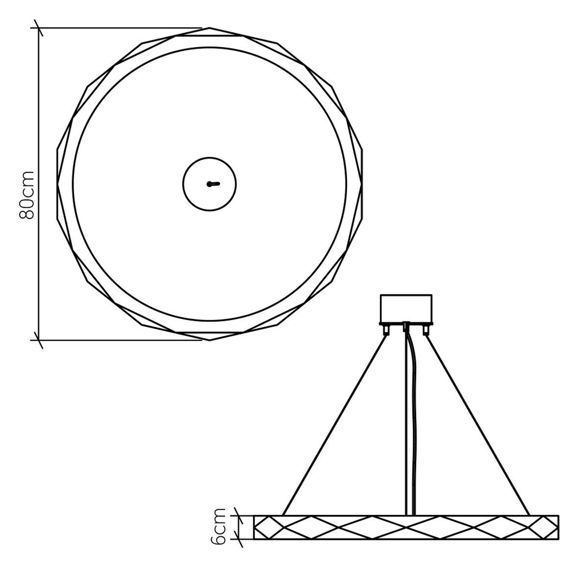Дизайнерский подвесной светильник Angular, стиль:  6