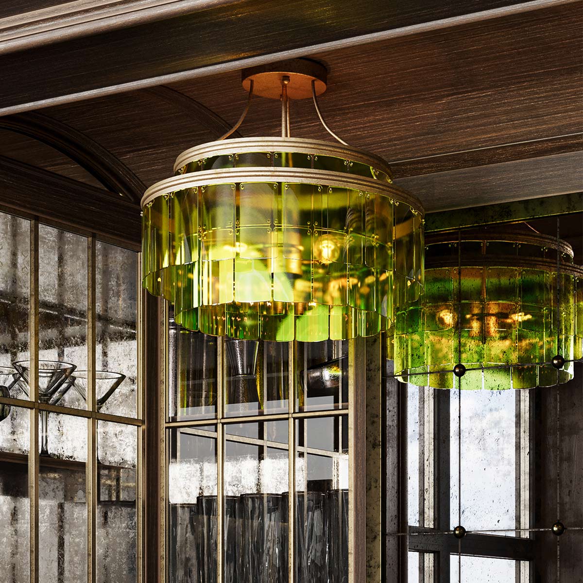 Дизайнерский потолочный светильник Vintner, стиль:  6