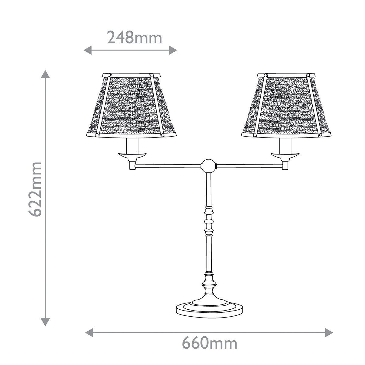 Дизайнерская настольная лампа Deauville, стиль:  7
