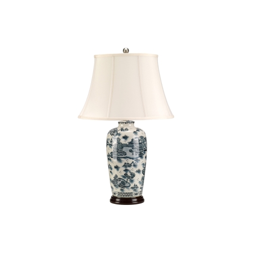 Настольная лампа Blue trad Gramercy Home, размеры: 46xx73 см Дизайнерская настольная лампа Blue trad, стиль: английский