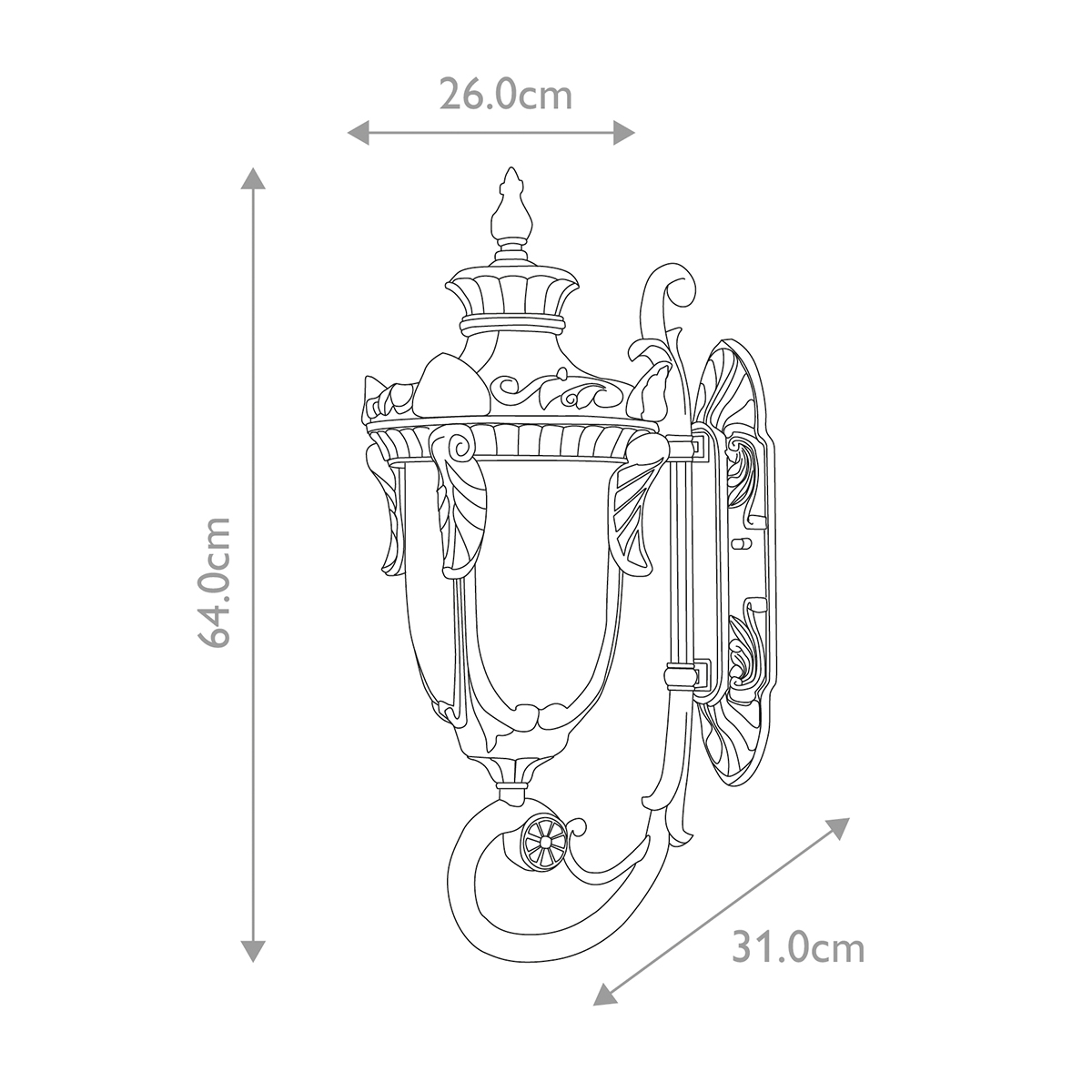 картинка Настенный фонарь Elstead Exterior, Арт. PH1-L-OB от магазина Одежда+ 6