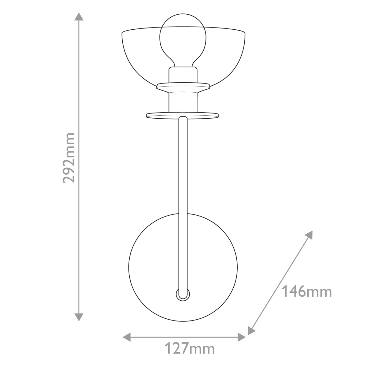 Дизайнерское бра Sylvia, стиль: современный 4